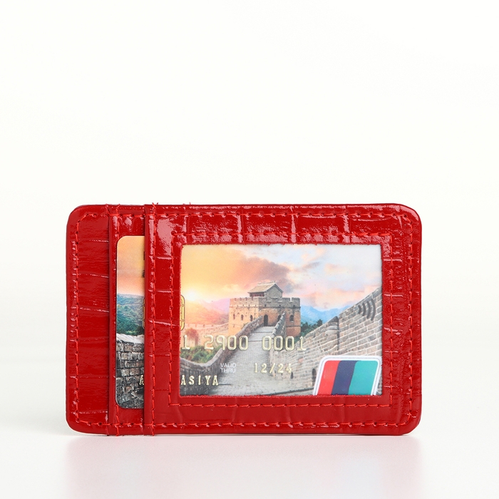 Картхолдер, TEXTURA, цвет красный