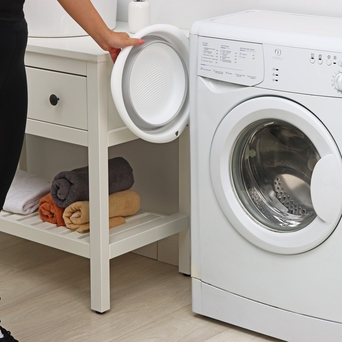 Таз складной «Флекс», 5.5 л, 32.5×33×4,.5 см, цвет смоки Таз складной «Флекс», 5.5 л, 32.5×33×4,.5 см, цвет смоки