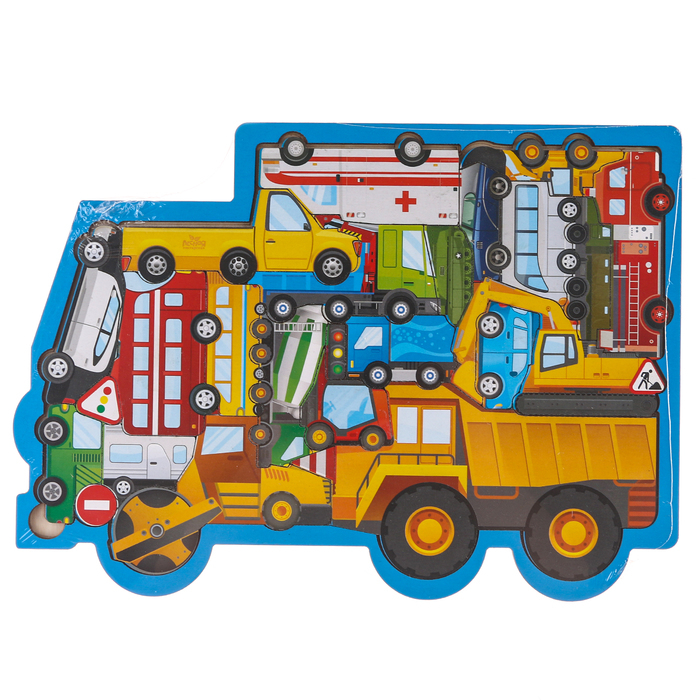 Головоломка &laquo;Машины&raquo;, размер 28х20 см