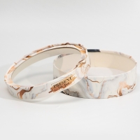 Коробка для макарун, кондитерская упаковка тубус с окном, &laquo;Мрамор&raquo; 20 х 20 х 5 см