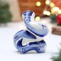 Новый год. Сувенир символ года "Змея Грин", гжель Новый год. Сувенир символ года "Змея Грин", гжель