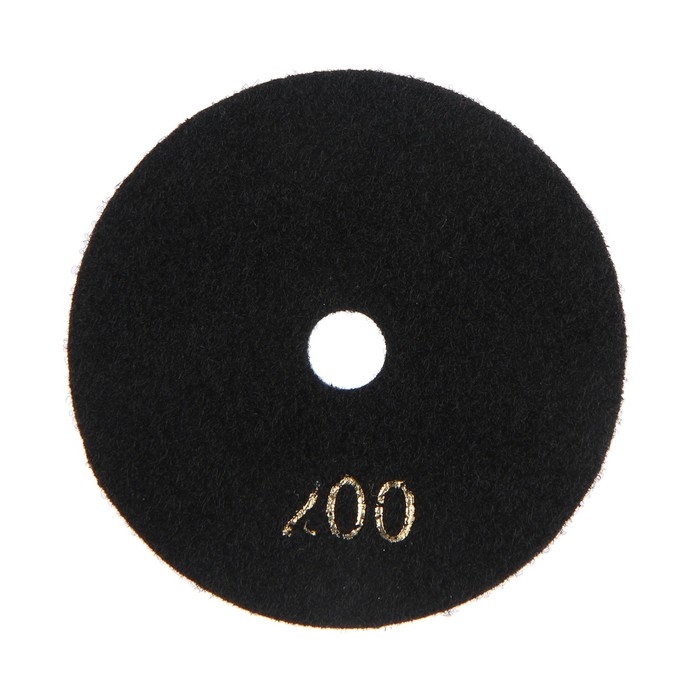 Алмазный гибкий шлифовальный круг ТУНДРА Алмазный гибкий шлифовальный круг ТУНДРА "Черепашка", для мокрой шлифовки, 100 мм, № 200