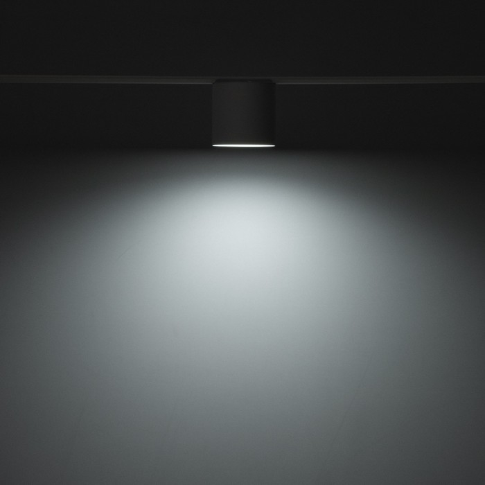 Светильник трековый SLIM Светильник трековый SLIM "Бочонок" LED 8Вт 3000K-6000К 48V CRI90 белый 8х8х6,2см