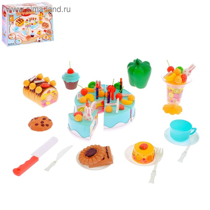 Торт с пирожным &laquo;С Днём Рождения!&raquo;, 23 предмета