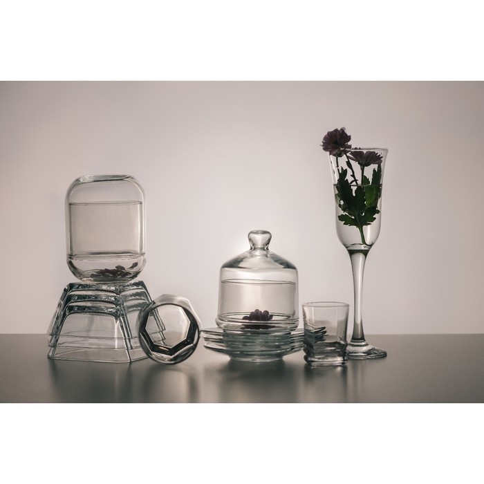 Сахарница стеклянная Lav &laquo;Дуо&raquo;, 380 мл