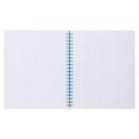 Тетрадь на гребне A5 48 листов в клетку Calligrata Синяя, пластиковая обложка, блок офсет