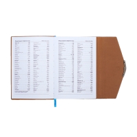 Органайзер на кольцах, А5, 140л, клетка, обл.кожзам, Стиль, синий Органайзер на кольцах, А5, 140л, клетка, обл.кожзам, Стиль, синий