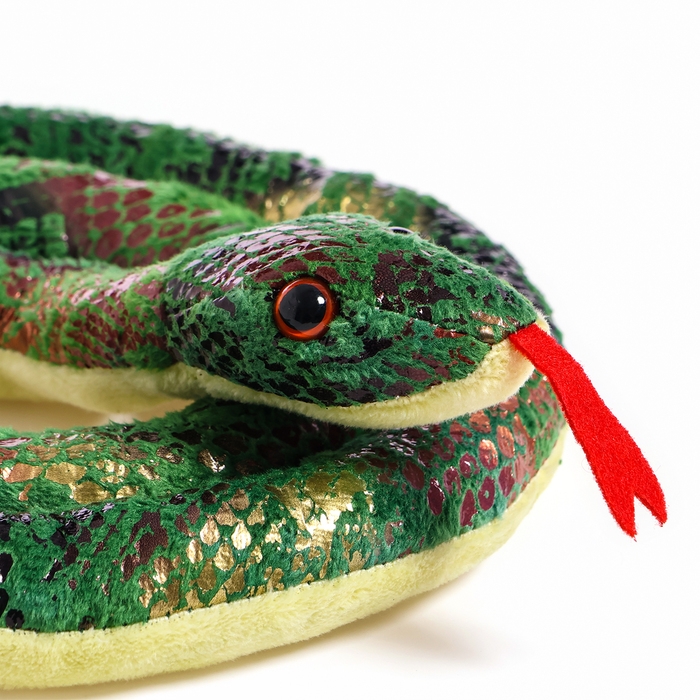 Мягкая игрушка &laquo;Змея&raquo;, 98 см, цвет зелёный