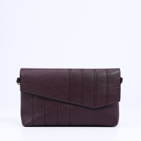 Сумка-клатч на магните, длинный ремень, цвет фиолетовый Сумка-клатч на магните, длинный ремень, цвет фиолетовый