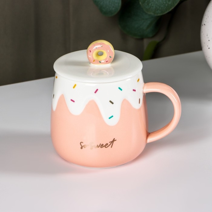 Кружка керамическая &laquo;Нежное мороженое&raquo;, 380 мл, цвет МИКС