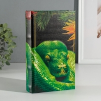 Сейф-книга дерево кожзам "Змея в джунглях" 3D тиснение 21х13х5 см Сейф-книга дерево кожзам "Змея в джунглях" 3D тиснение 21х13х5 см
