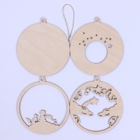 Заготовки для творчества. Деревянная ёлочная подвеска &laquo;Новый год! Маленький мечтатель&raquo;