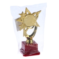 Наградная фигура «Звезда» C, подставка пластик красная, 17 х 9,5 х 6,3 см. Наградная фигура «Звезда» C, подставка пластик красная, 17 х 9,5 х 6,3 см.