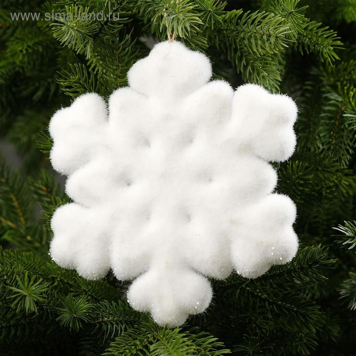 Светодиодная фигура «Снежинка» 20 см, флок, батарейки CR2032х2 (в комплекте), свечение тёплое белое Светодиодная фигура «Снежинка» 20 см, флок, батарейки CR2032х2 (в комплекте), свечение тёплое белое