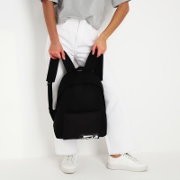 Рюкзак школьный текстильный &laquo;Аниме&raquo;, с карманом, 29х12х40, цвет чёрный