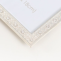 Фоторамка металл, стекло 13х18 см "Ажурный блеск" стразы серебро 12х20 см Фоторамка металл, стекло 13х18 см "Ажурный блеск" стразы серебро 12х20 см