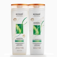 Шампунь для повреждённых волос с маслом арганы и жожоба, восстановление, 400 мл, BONAMI