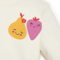 Костюм детский (свитшот, брюки) MINAKU, цвет экрю/фуксия, рост 86-92 см