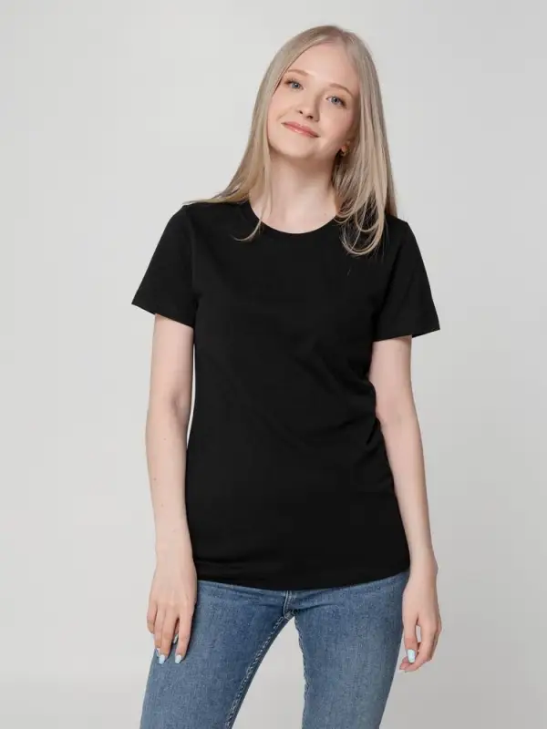 Футболка женская T-bolka Lady, черная, размер S Футболка женская T-bolka Lady, черная, размер S