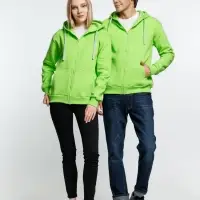 Толстовка на молнии с капюшоном Siverga Heavy, зеленое яблоко, размер L Толстовка на молнии с капюшоном Siverga Heavy, зеленое яблоко, размер L