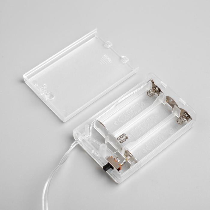 Гирлянда «Нить» 3 м с насадками «Снежинки большие», IP20, прозрачная нить, 20 LED, батарейки AAх3 (нет в комплекте), свечение мульти Гирлянда «Нить» 3 м с насадками «Снежинки большие», IP20, прозрачная нить, 20 LED, батарейки AAх3 (нет в комплекте), свечение мульти