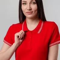 Рубашка поло женская Virma Stripes Lady, красная, размер M Рубашка поло женская Virma Stripes Lady, красная, размер M