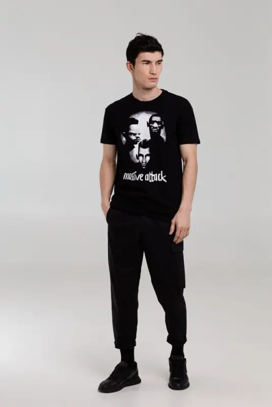 Футболка &laquo;Меламед. Massive Attack&raquo;, черная, размер S