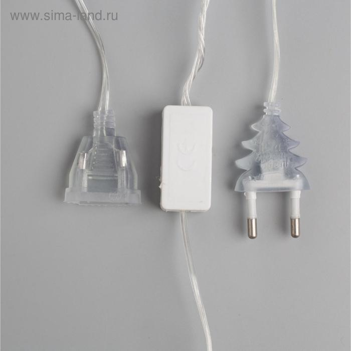 Гирлянда «Нить» 5 м с насадками «Розы белые», IP20, прозрачная нить, 20 LED, свечение тёплое белое, 220 В Гирлянда «Нить» 5 м с насадками «Розы белые», IP20, прозрачная нить, 20 LED, свечение тёплое белое, 220 В