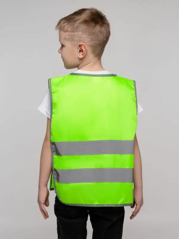 Жилет детский С-2.001Н, желтый неон, размер 134-68-63