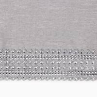 Дорожка Этель со стразами, 118 х 60 &plusmn;5 см, цвет серый, п/э