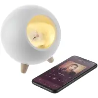 Беспроводная лампа-колонка Right Meow, белая Беспроводная лампа-колонка Right Meow, белая