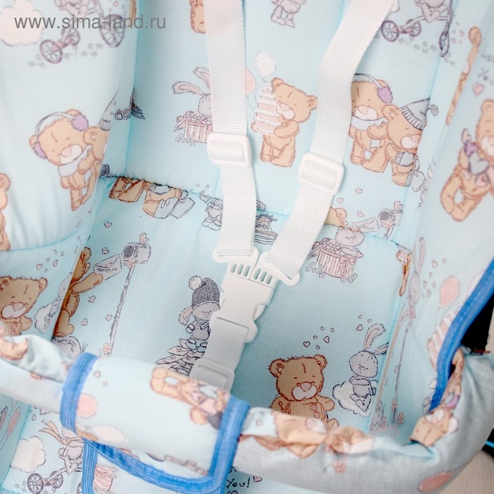 Качели детские напольные &laquo;Ветерок-Люкс&raquo;, синий рисунок МИКС