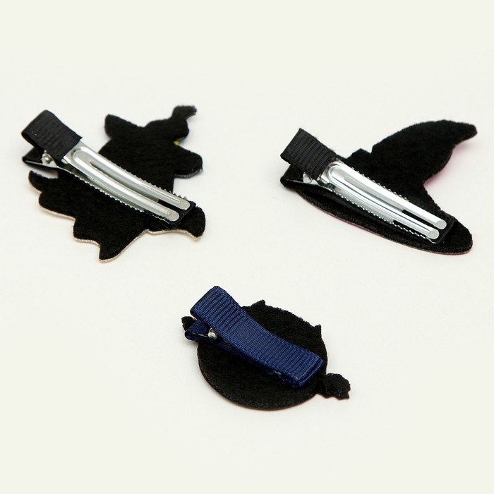 Карнавальный набор &laquo;Модная ведьмочка&raquo;: шляпа, плащ, заколки 3 шт.