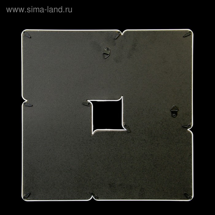 Фоторамка пластик на 4 фото 10х15 см Фоторамка пластик на 4 фото 10х15 см "Плавные линии" белая 30х30 см