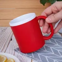 Кружка StopSpot с покрытием софт-тач, красная Кружка StopSpot с покрытием софт-тач, красная