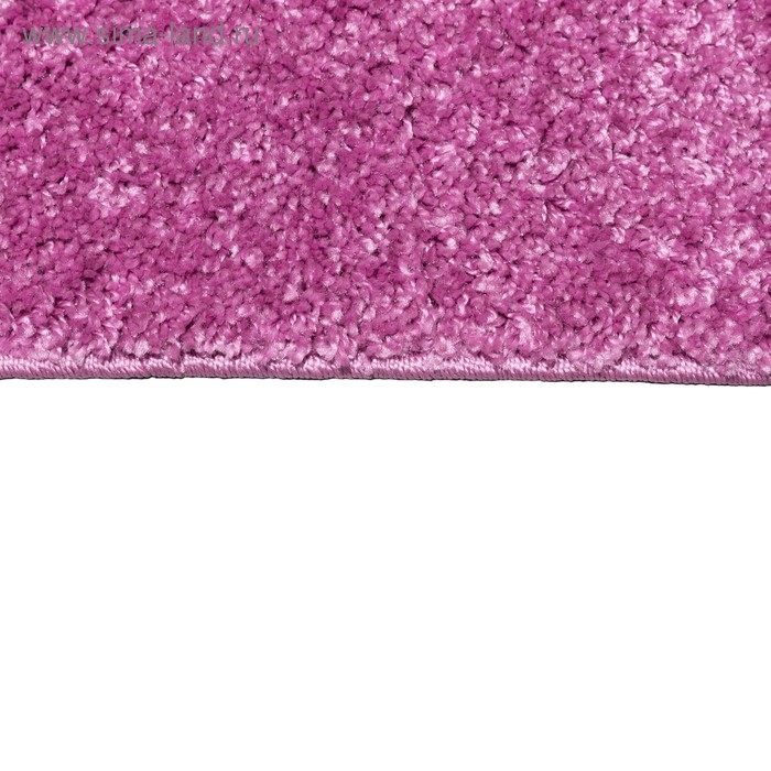 Ковёр Фризе &laquo;Шегги&raquo;, цвет сиреневый, овал 160х230 см