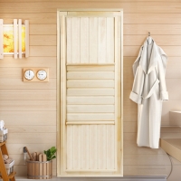 Дверь для бани и сауны "Эконом", ЛИПА 180&times;70см