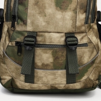 Рюкзак туристический, 22 л, 2 отдела на молниях, 5 наружных карманов, &laquo;ЗФТС&raquo;, цвет зелёный