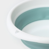 Таз складной &laquo;Флекс&raquo;, 5.5 л, 32.5&times;33&times;4.5 см, цвет морская волна