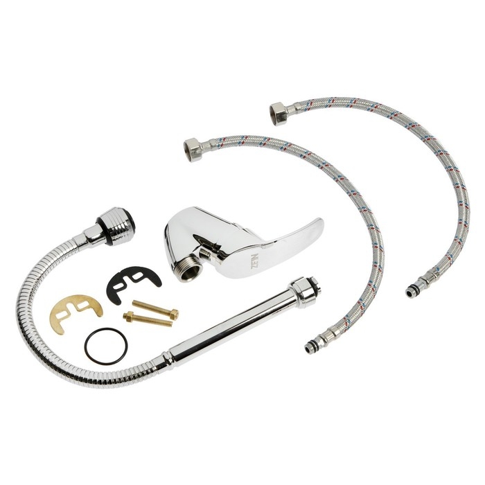 Смеситель для кухни ZEIN ZC2024, гибкий излив, картридж керамика 40 мм, хром Смеситель для кухни ZEIN ZC2024, гибкий излив, картридж керамика 40 мм, хром