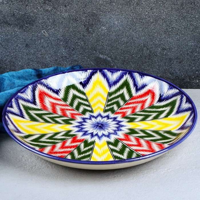 Ляган Риштанская Керамика Ляган Риштанская Керамика "Атлас", 37 см, микс