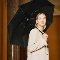 Зонт складной City Guardian, электрический, черный