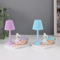 Сувенир пластик свет "Спящая малышка-ангел" МИКС 10,8х10,5х11 см Сувенир пластик свет "Спящая малышка-ангел" МИКС 10,8х10,5х11 см