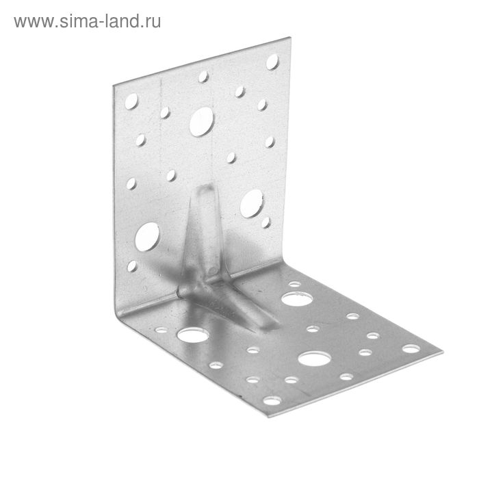 Уголок крепежный усиленный ТУНДРА krep, 105х105х90х2 мм