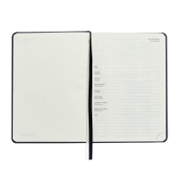 Ежедневник недатированный A5, 160 листов, deVENTE.Emblem, твёрдая обложка из искусственной кожи с поролоном, ляссе, блок 70 г/м2, синий Ежедневник недатированный A5, 160 листов, deVENTE.Emblem, твёрдая обложка из искусственной кожи с поролоном, ляссе, блок 70 г/м2, синий