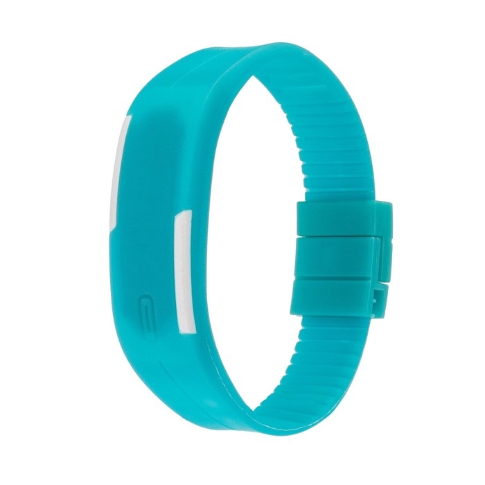 Часы наручные электронные Часы наручные электронные "Скайер", l-25 см, застежка, голубые