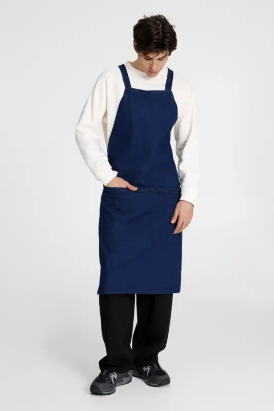 Фартук джинсовый E2, синий