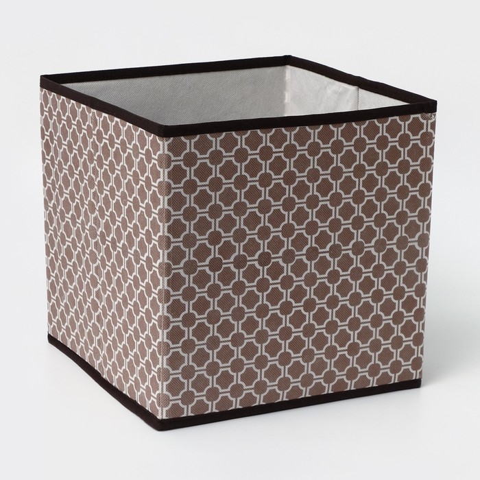 Короб стеллажный для хранения Доляна &laquo;Браун&raquo;, 25&times;25&times;25 см, цвет коричневый