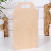 Доска разделочная деревянная "Скоба", ручка вырез, 25&times;15&times;0,6 см