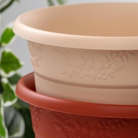 Горшок с поддоном &laquo;Рябина&raquo;, 5 л, цвет МИКС